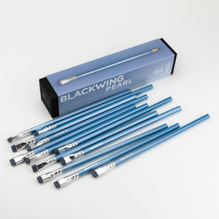 Blackwing Bleistifte "pearl" mittelhart blue blau Bleistift Graphitmine Zedernholz Graphit