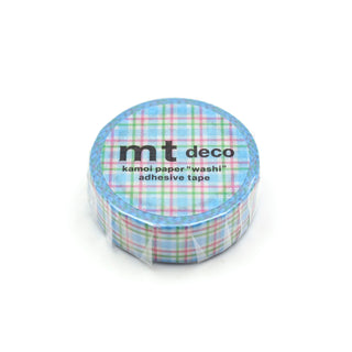 mt masking tape japanisches washi tape Reispapier colorful checkered blue kariert Karo Karomuster