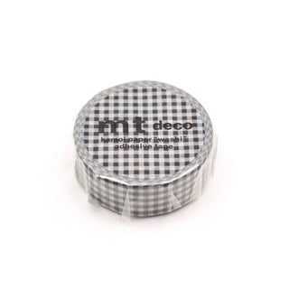 mt masking tape japanisches washi tape Reispapier delicate checkered black kariert Karo Karomuster