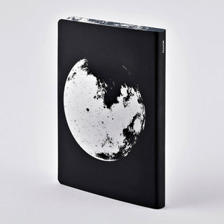 nuuna Graphic L Notizbuch Notebook Notizheft brandbook moon Mond bei Nacht schwarz