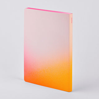 nuuna Notizbuch Colour Clash L Light - Burn Notebook brandbook dot grid orange pink neon