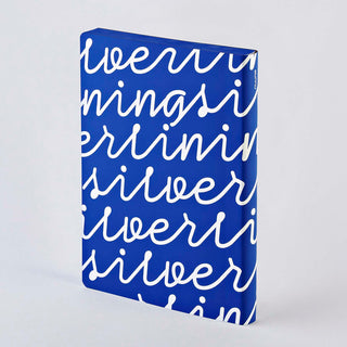 nuuna Graphic L Notizbuch Notebook Notizheft brandbook silver liningnuuna Graphic L Notizbuch Notebook Notizheft brandbook silver lining blau silber