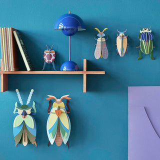 Studio Roof Wanddekoration Wandschmuck Objekte aus Papier Interior Design Käfer Lunar Jewel Beetle