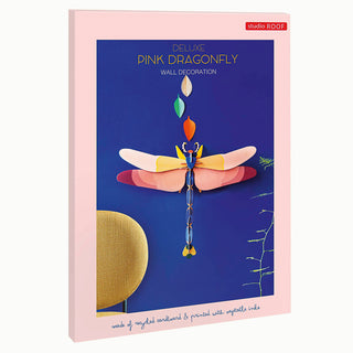 Studio Roof Wanddekoration Wandschmuck Objekte aus Papier Interior Design Libelle Dragonfly pink