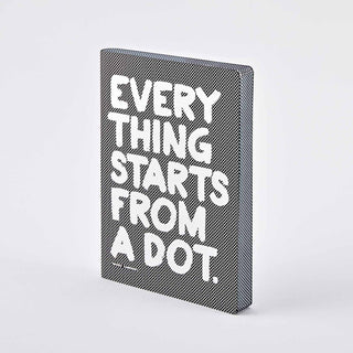 nuuna Notizbuch Everything starts from a dot L