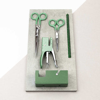 Penco Drafting Scale Zeichenlineal Ruler Lineal 15 cm aus Aluminium Dreikantlineal grün green