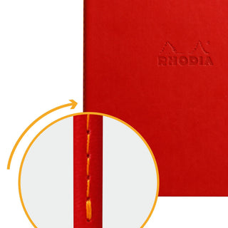 Rhodia Rhodiarama dot A5 Notebook Notizbuch rot mohn mohnrot