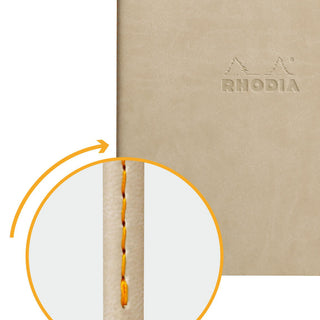 Rhodia Rhodiarama dot A5 Notebook Notizbuch beige grau hellbraun